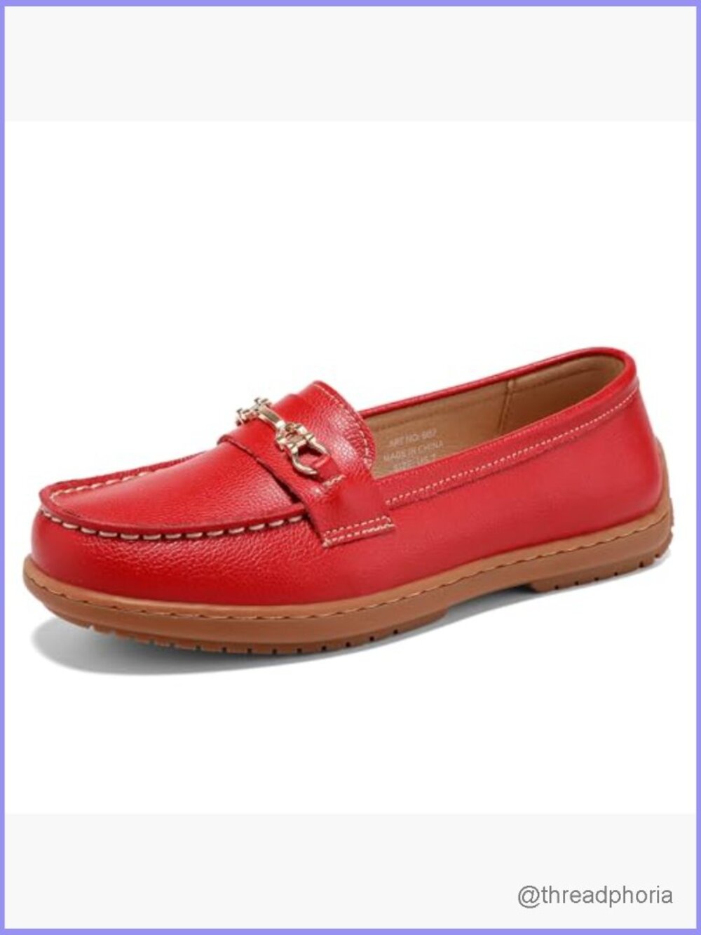 Women's Leather Penny Loafers Slip-Ons Comfort Lightweight Driving Mocs - Picture 3 of 6